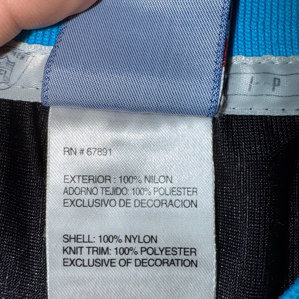Reebok Blue and Black NFL Jersey - Picture 6 of 10